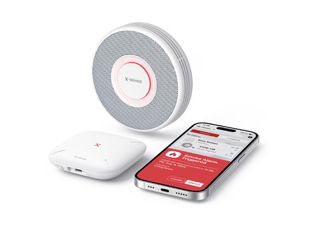 Trådløs røykvarsler med talevarsling