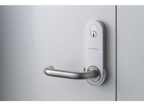 Ax SmartHandle med sylinderhull - hvit System 3060, innendørs