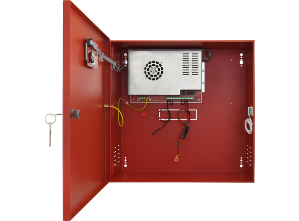EN54 Strømforsyning i skap,24Vdc,10A LCD 2x40Ah (ikke inkl.)