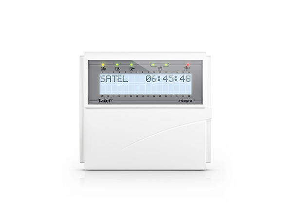 LCD tastatur til Integra med lokk uten kortleser, hvitt display