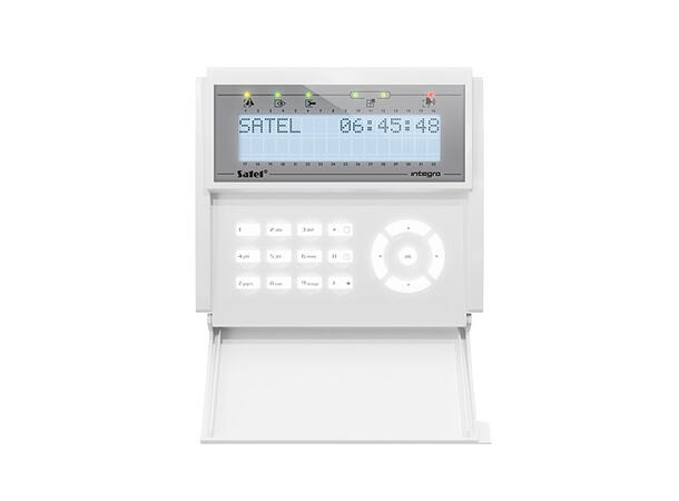 LCD tastatur til Integra med lokk uten kortleser, hvitt display