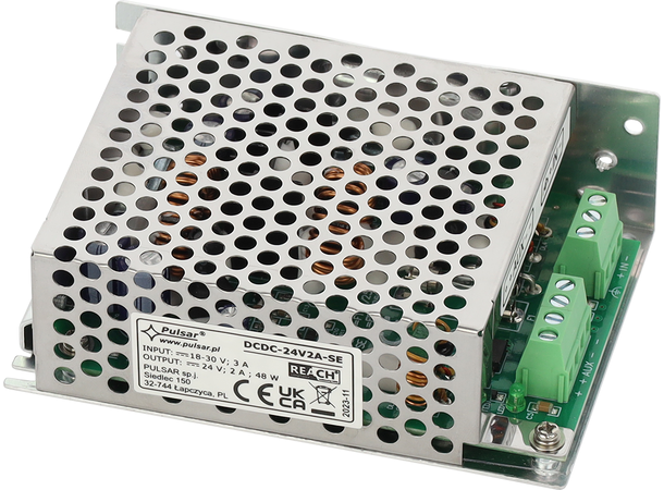 Step up/down - 18-30VDC  til 24VDC -2A