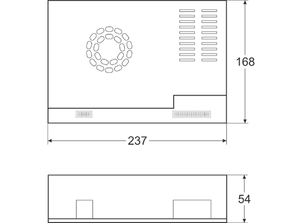 Strømforsyning - 10A, 12VDC med batterilader