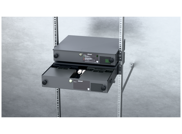 UPS med 300W kapasitet for rack- 230VAC plass til 2x20Ah batteri(medfølger ikke)
