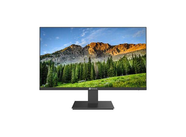 27" LED monitor, 1920x1080 VGA/HDMI/DisplayPort, 2 høyttalere