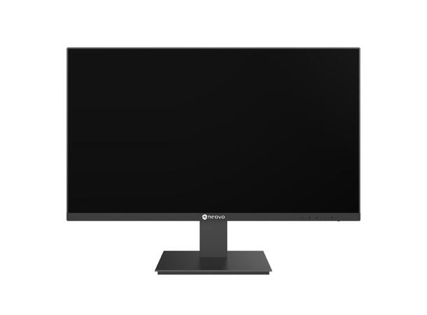 27" LED monitor, 1920x1080 VGA/HDMI/DisplayPort, 2 høyttalere