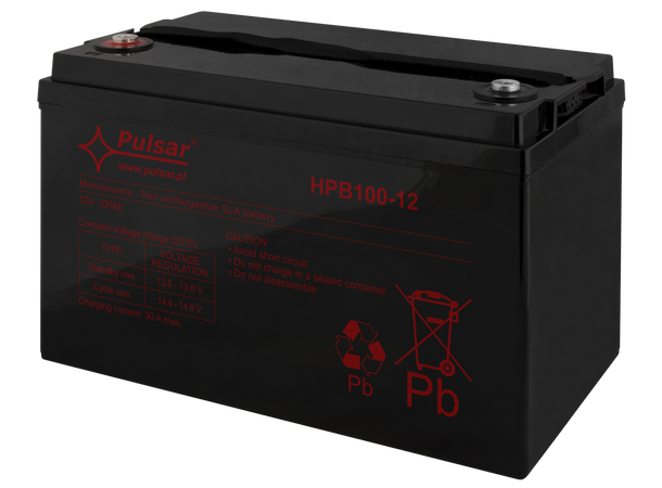 Blybatteri, 12V, 100Ah - 5-8 år