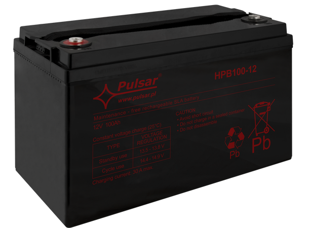 Blybatteri, 12V, 100Ah - 5-8 år