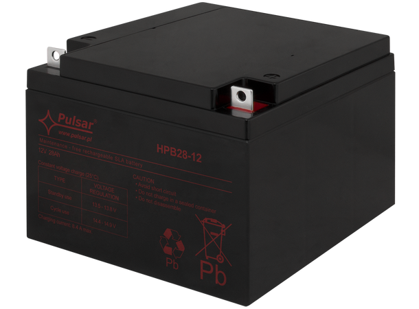 Blybatteri, 12V, 28Ah - 5-8 år