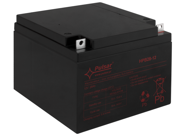 Blybatteri, 12V, 28Ah - 5-8 år