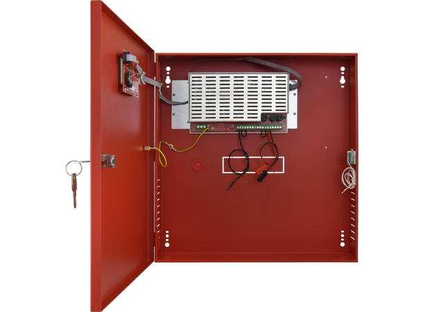 EN54 Strømforsyning i skap, 24Vdc,3A LCD 2x17Ah (ikke inkl.)