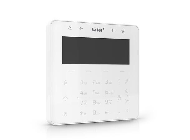 LCD betjeningspanel med kortleser - hvit MiFare