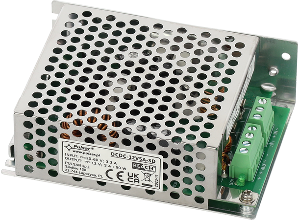 Stepdown modul - 20-60VDC  til 12VDC -5A