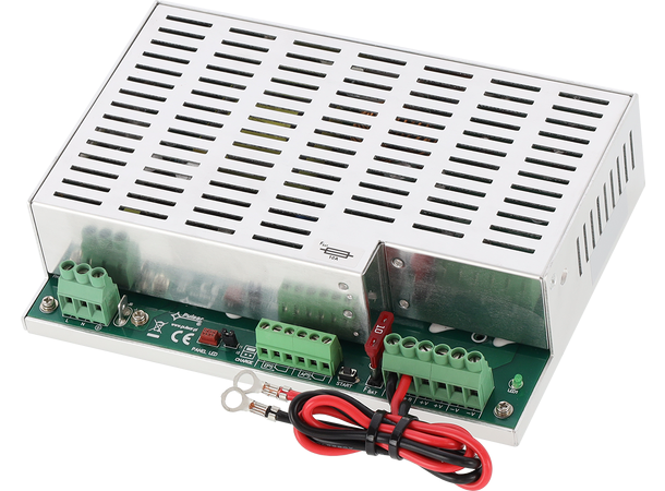 Strømforsyning - 10A, 12VDC med batterilader