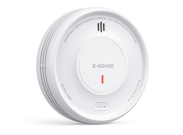 Trådløs optisk røykvarsler 5 års utskiftbart batteri