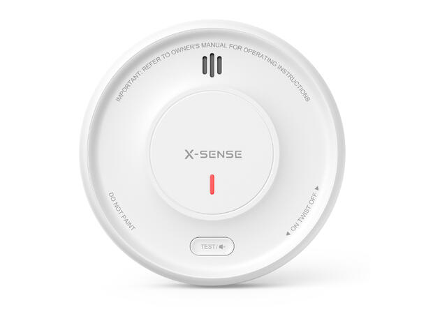 Trådløs optisk røykvarsler 5 års utskiftbart batteri