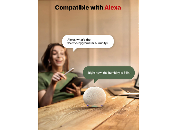 Trådløs temperatur/fuktighetsmåler - 3st