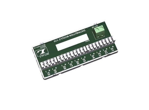 Bussmodul med LSA - 1 inn, 10 ut