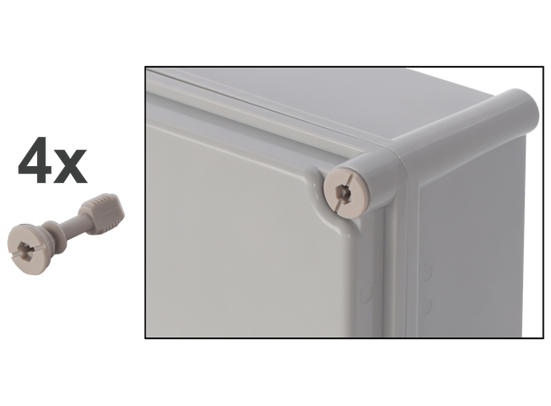 Plastkabinett 380x280x130 - IP66