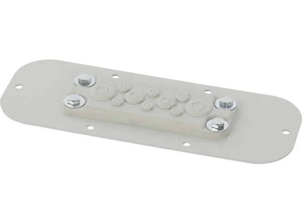 Plate med gummimembran for AWOH kabinett 10 gjennomføringer