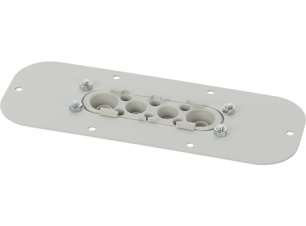 Plate med gummimembran for AWOH kabinett 10 gjennomføringer