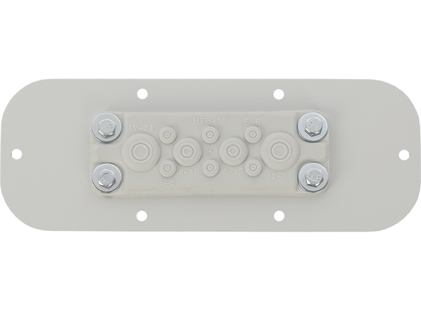 Plate med gummimembran for AWOH kabinett 10 gjennomføringer