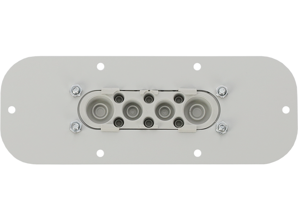 Plate med gummimembran for AWOH kabinett 10 gjennomføringer