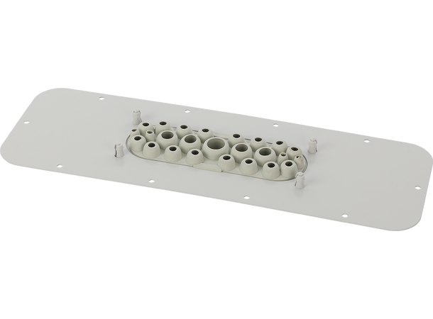 Plate med gummimembran for AWOH kabinett 25 gjennomføringer