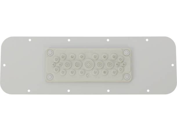 Plate med gummimembran for AWOH kabinett 25 gjennomføringer