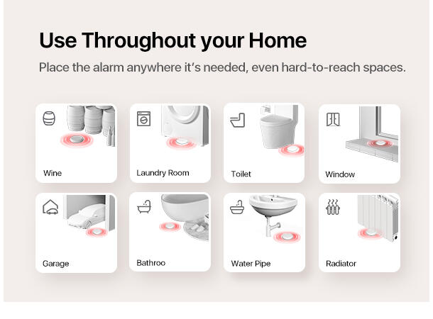 Trådløs vanndetektor - 3st