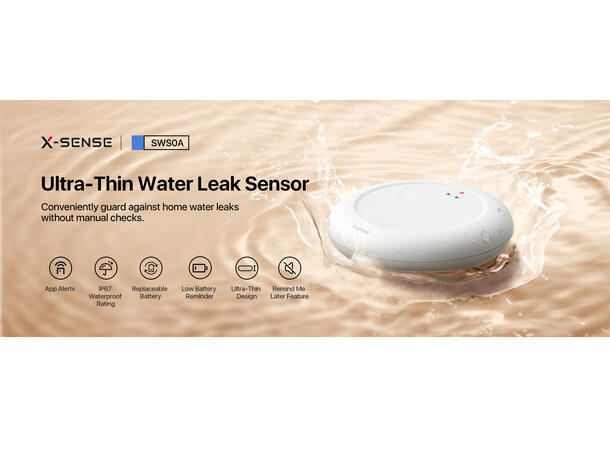 Trådløs vanndetektor - 3st