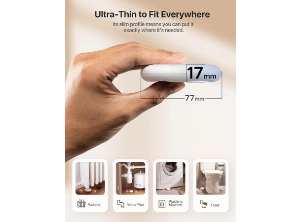 Trådløs vanndetektor - 3st