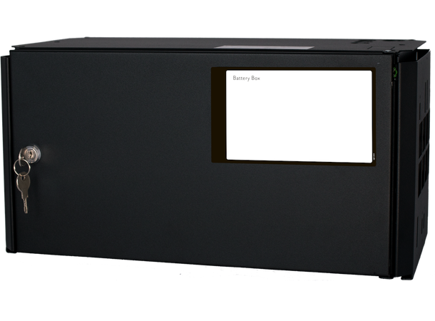 UPS batteriskap plass til 2x45A batteri (medfølger ikke)