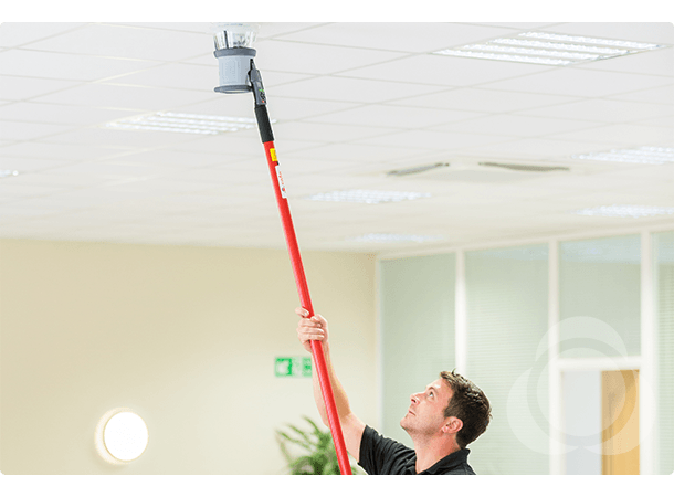 Teleskopstang 1,26 til 4,5 meter