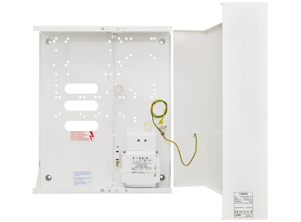 Alarmkabinett med trafo, stort 20Vac, 75VA