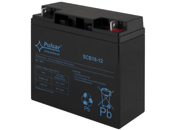 Blybatteri, 12V, 18Ah - 3-5 år
