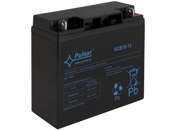Blybatteri, 12V, 18Ah - 3-5 år