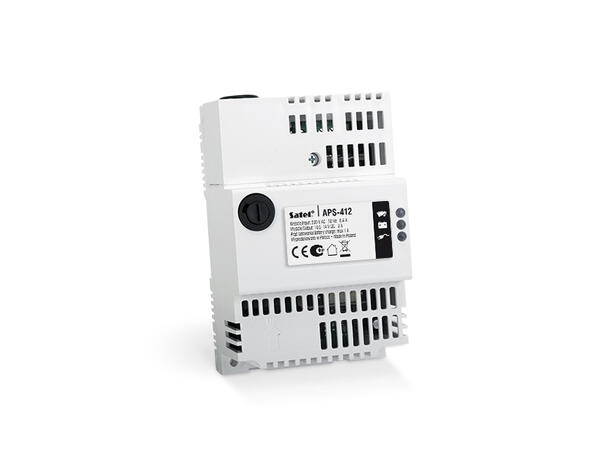 DIN-skinne strømforsyning - 4A, 12VDC med batterilader