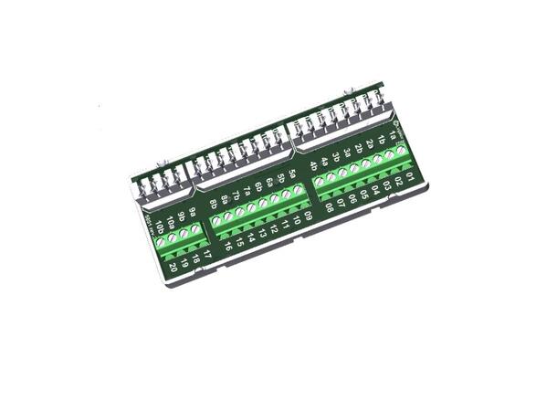 Koblingsboks med krone og skruterminaler 80 terminalpar