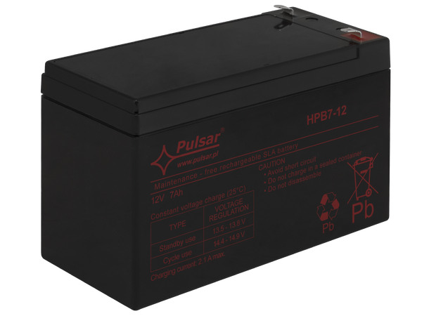 Blybatteri, 12V, 7Ah - 5-8 år
