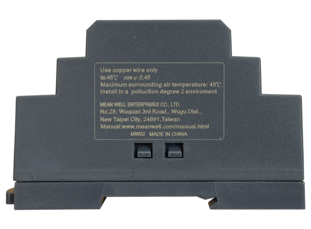 DIN skinne strømforsyning - 2.5A, 24VDC Mean Well
