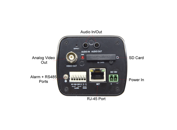 IP boks 5MP, 1/3", D/N, WDR Provision, D/N, 12VDC/PoE, 6W