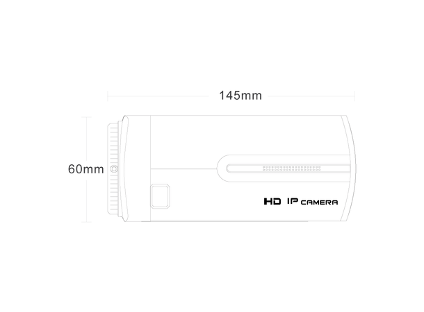 IP boks 5MP, 1/3", D/N, WDR Provision, D/N, 12VDC/PoE, 6W