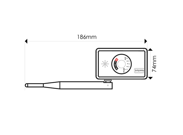 4-kanals WiFi mottaker Provision, 5VDC,